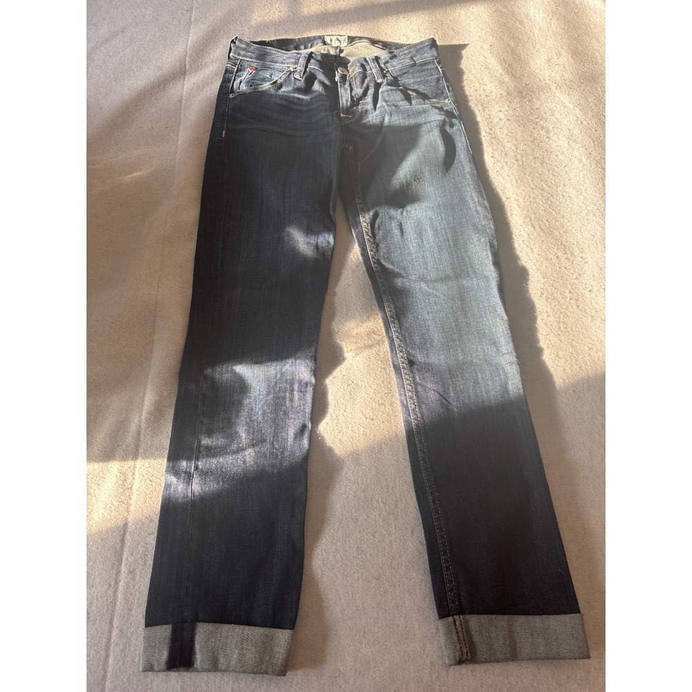 Hudson Straight Leg Jeans Womens 25 Dark Wash Indigo Excellent Mid‎ Rise Denim